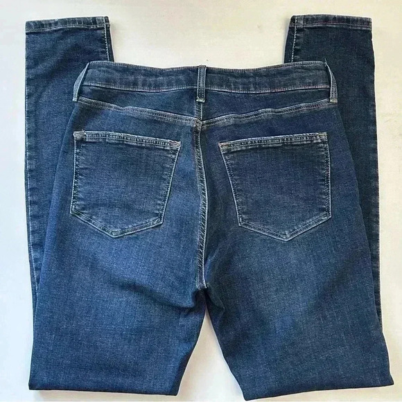 Topshop Moto Sidney Skinny Jeans Mid Rise  Dark Blue Size 26 - Picture 15 of 16